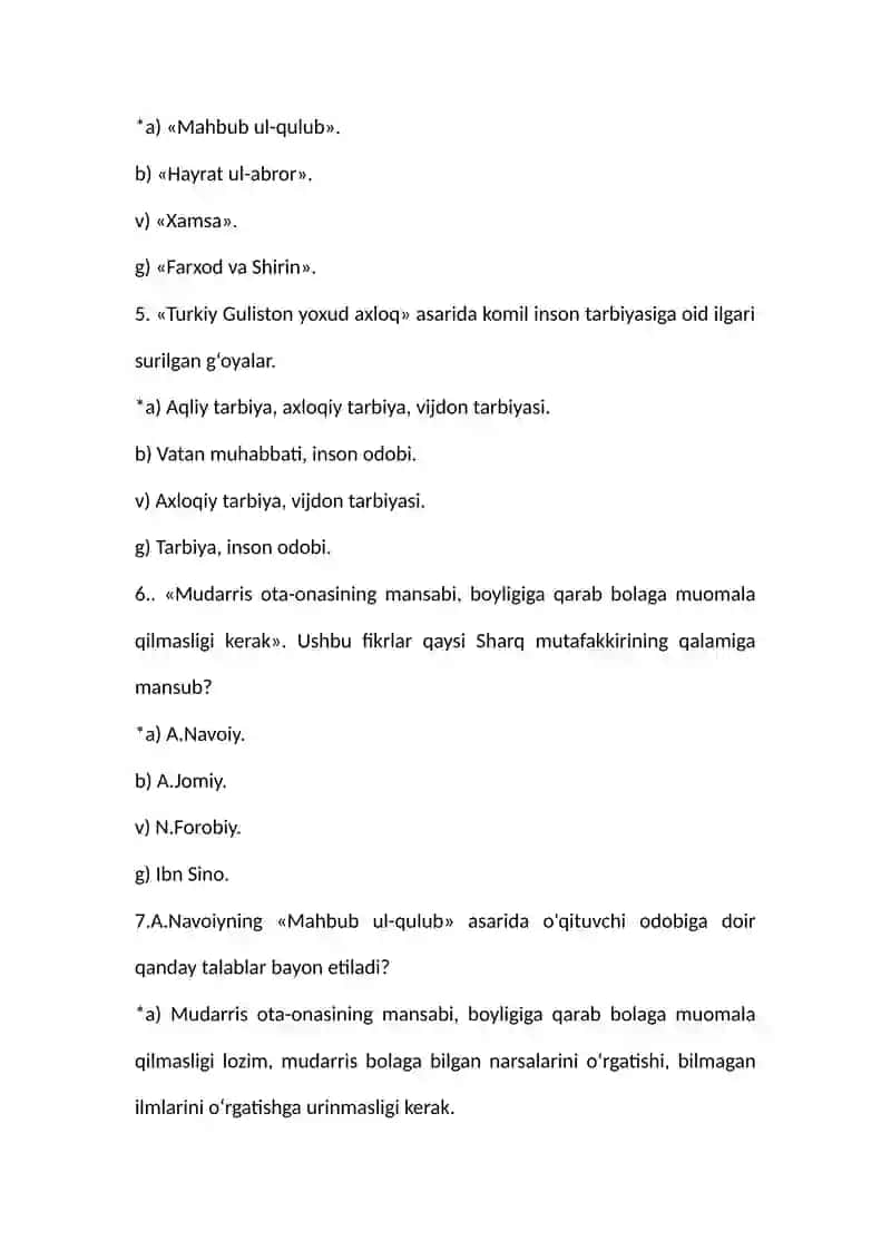 Mirzo Ulugʻbekning pedagogik gʻoyalari va maʼrifatparvarlik faoliyati. Alisher Navoiyning pedagogik qarashlari 2