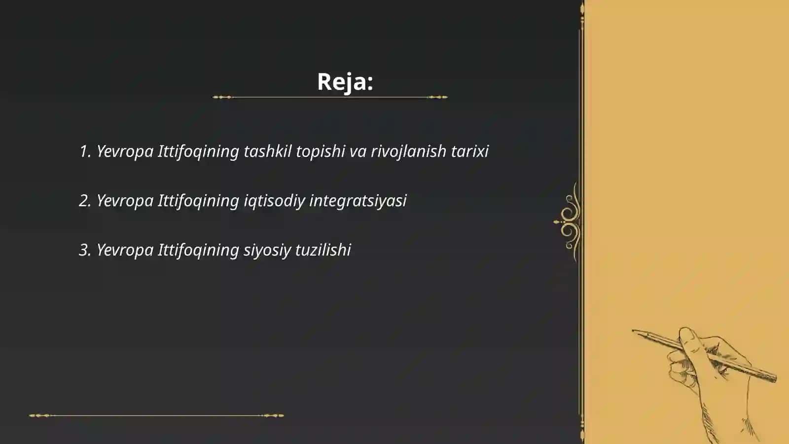 Yevropa Ittifoqi va uni jahon xojaligida tutgan oʻrni 2