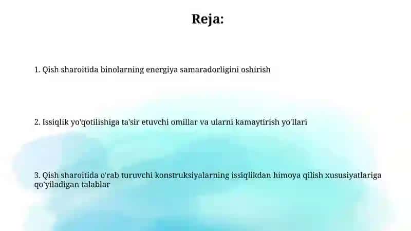 Mavjud binolarni termal modernizatsiya qilish 2