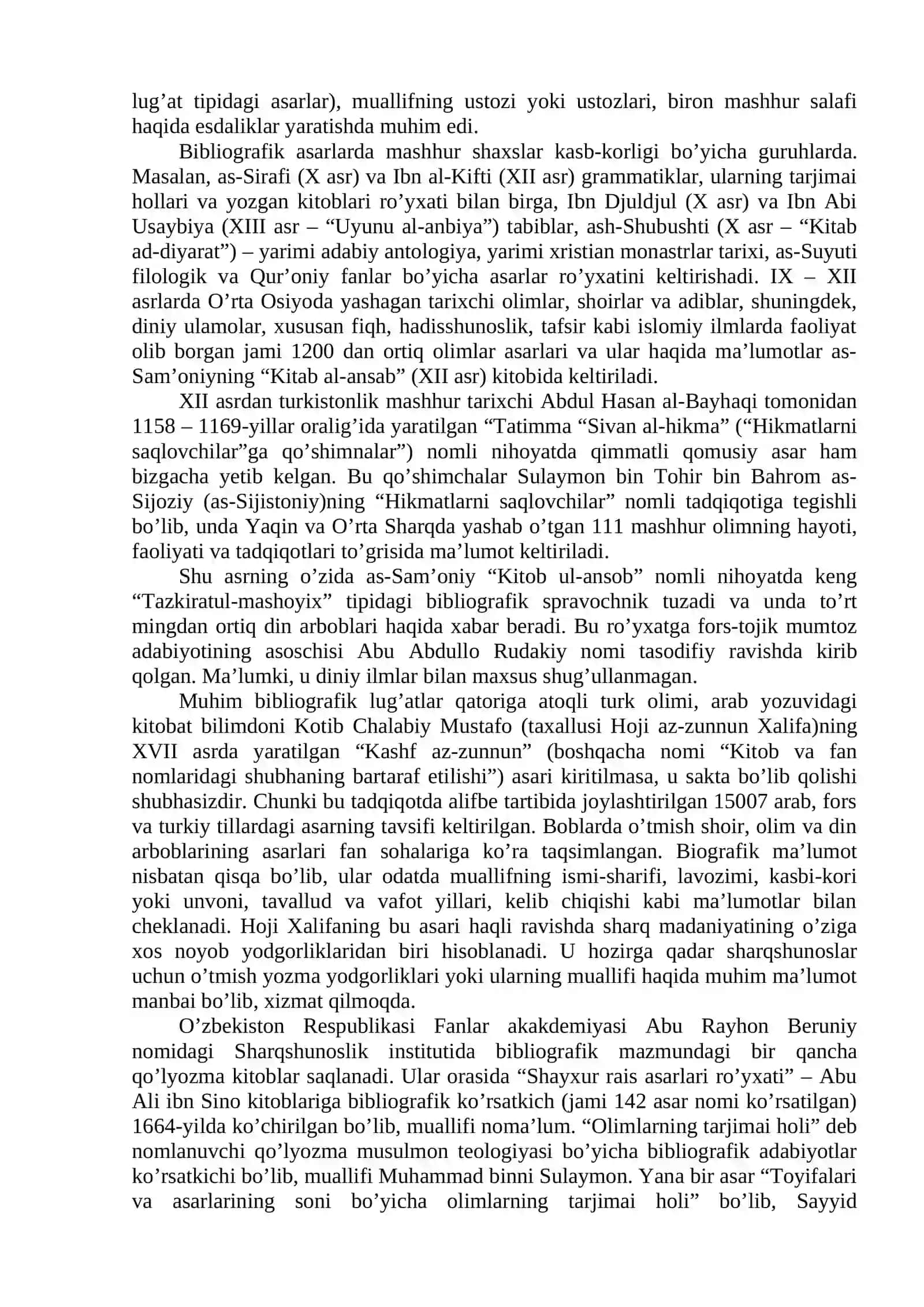 Yaqin Sharq mamlakatlarida bibliografik faoliyat 2