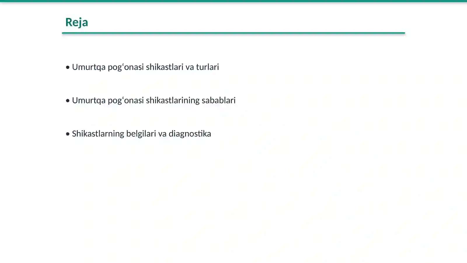 Umurtqa pogʻonasi shikastlari 2