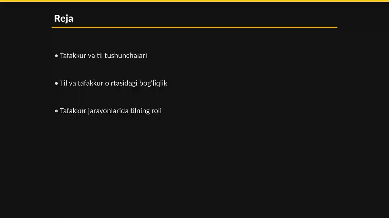Tafakkur va til o'rtasidagi o'zaro bog'liqlikni tahlil qiling 2