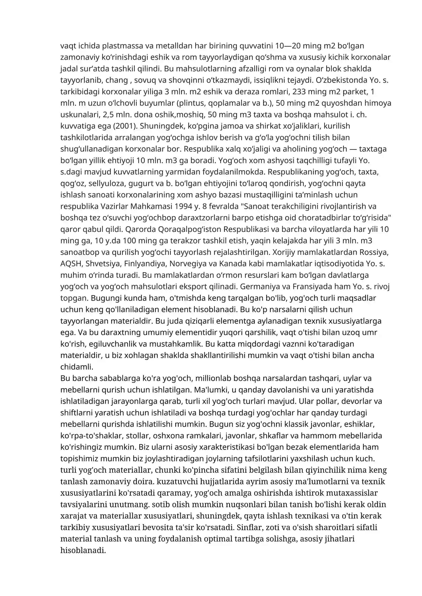Yog’ochsozlik 2