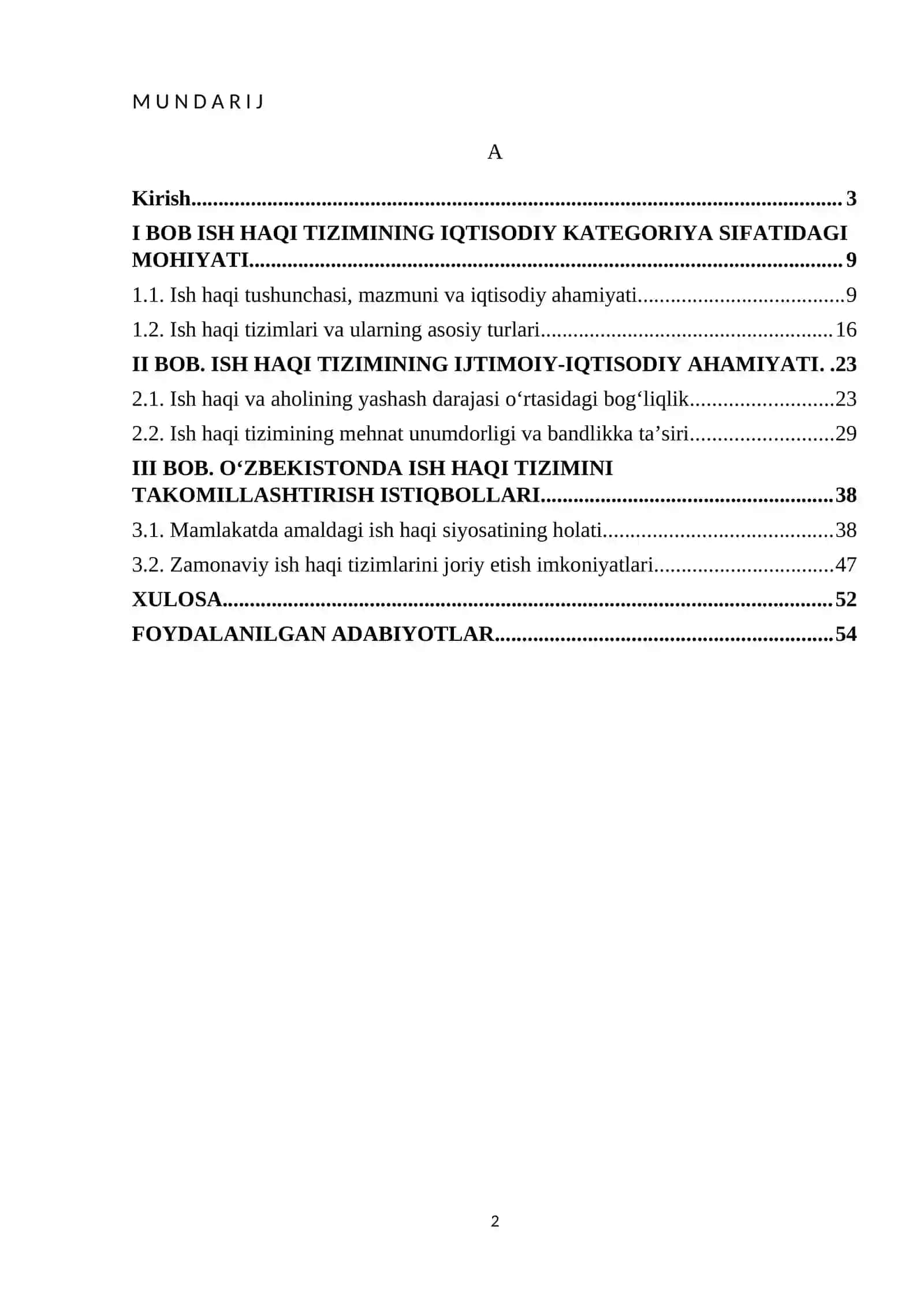 Ish haqi tizimi va uning ijtimoiy-iqtisodiy ahamiyati 2