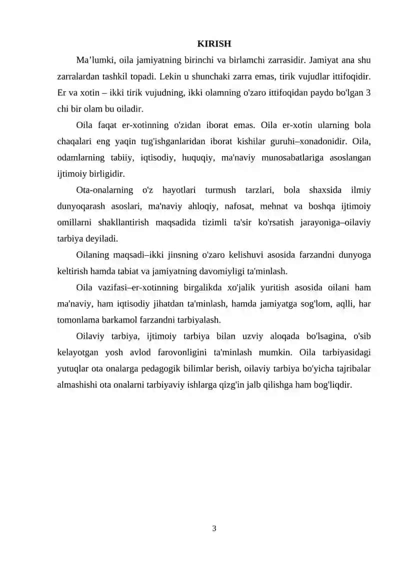 Oilada tarbiya asoslari 2