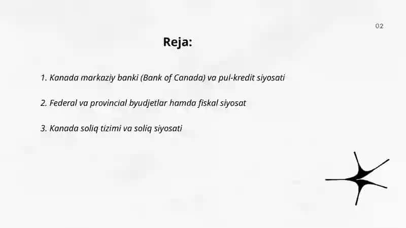 Kanada Moliya Tizimi 2