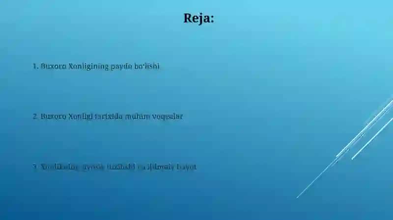 Buxoro xonligining tashkil topishi 2