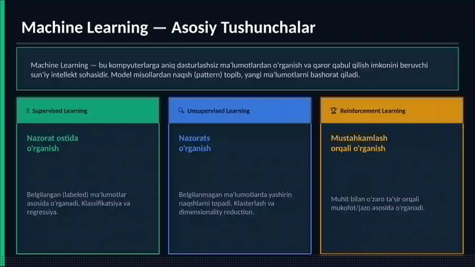 Machine Learning 2
