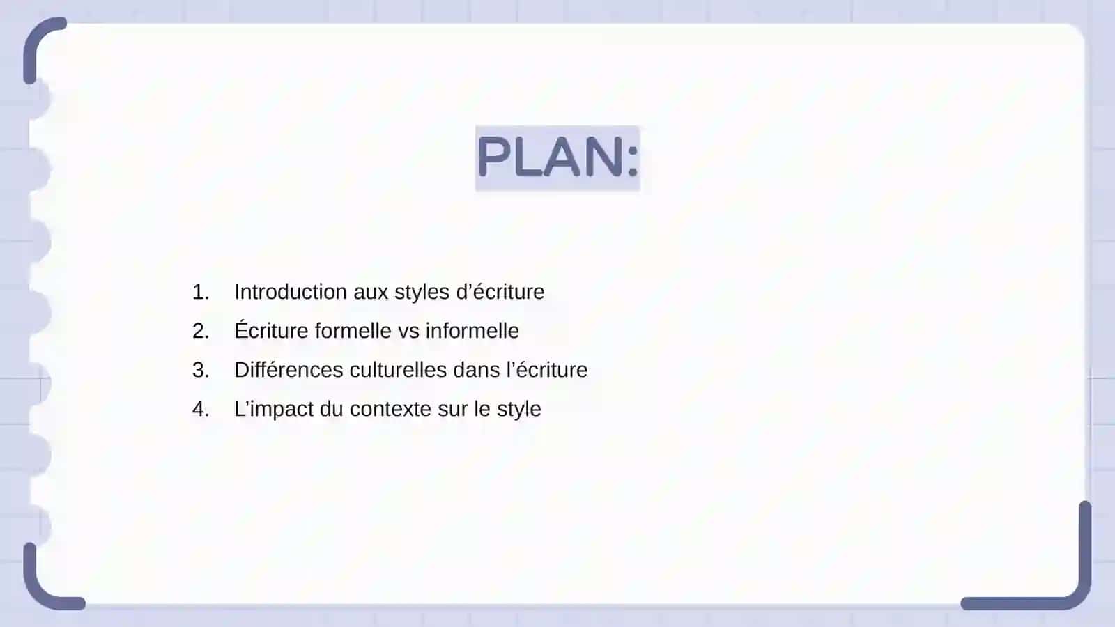 Différences entre l’écriture 2
