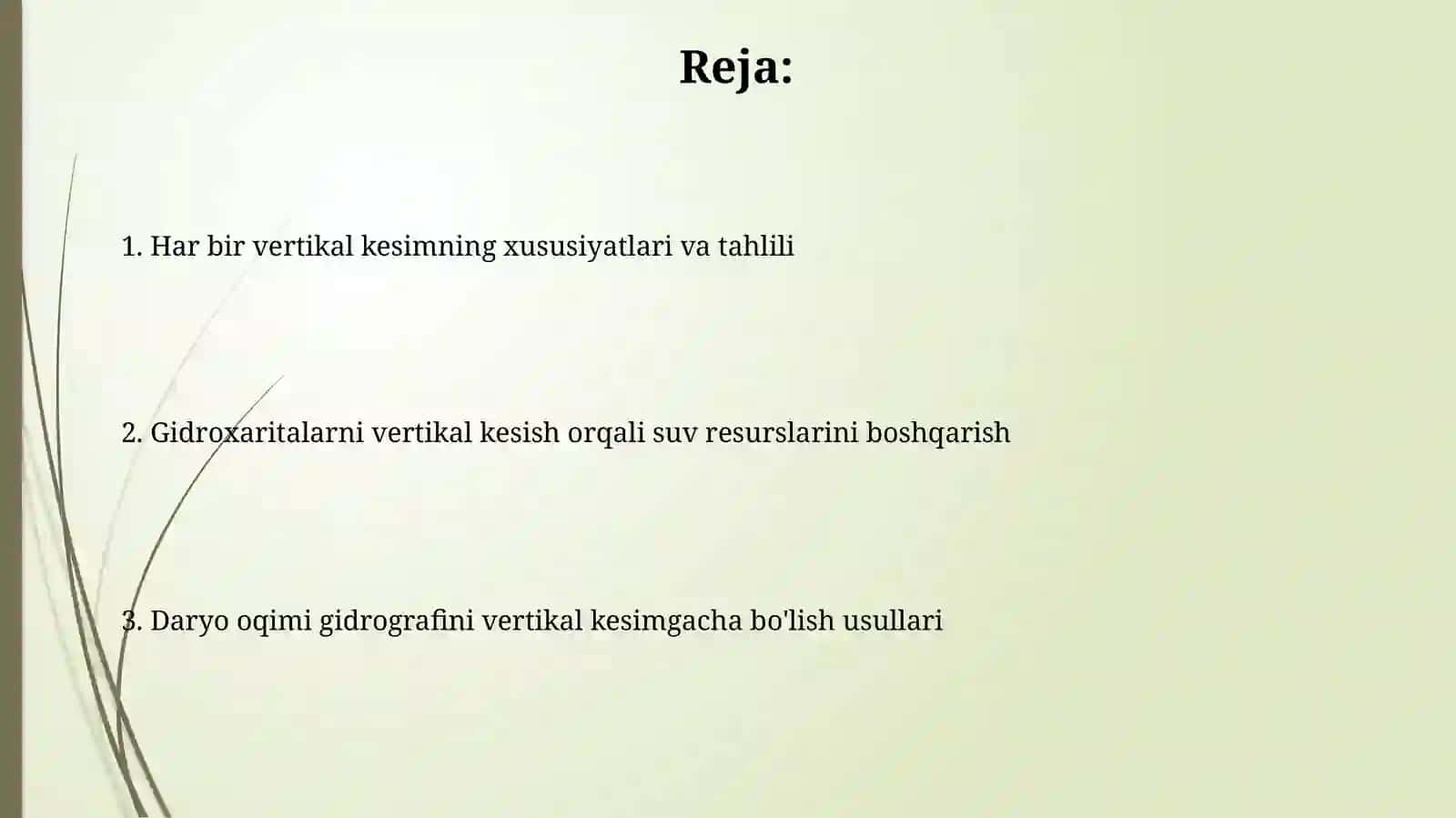Daryo oqimi gidrofikini vertikalbolaklargaajratish 2