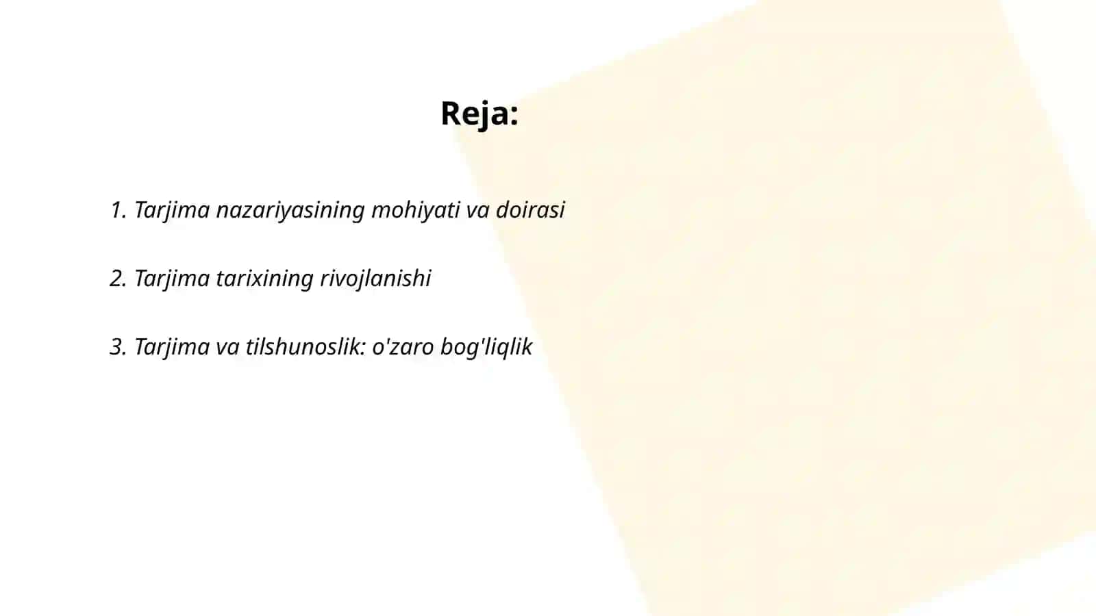 Tarjima nazariyasining mohiyati va doirasi 2