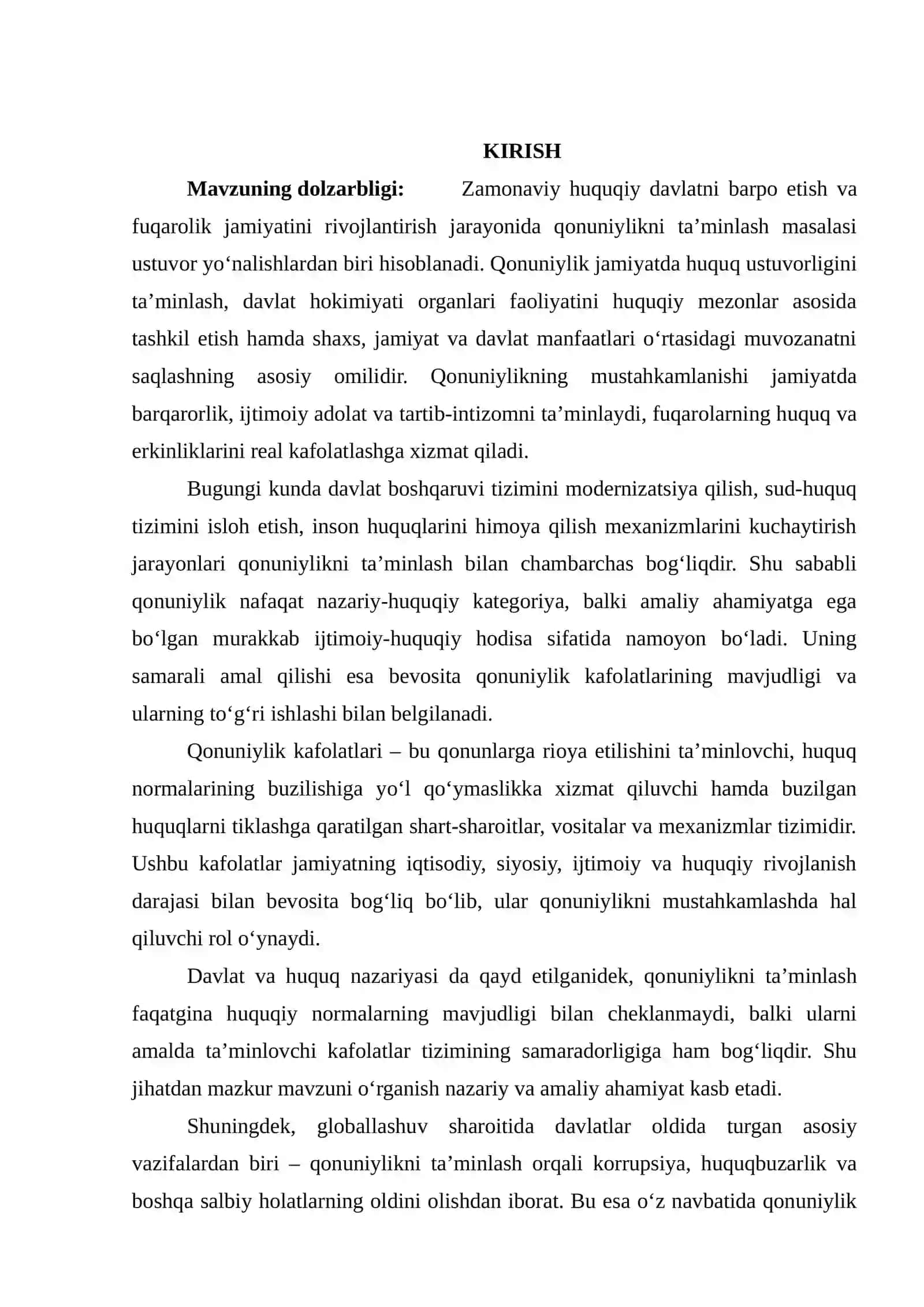 QONUNIYLIK KAFOLATLARI TUSHUNCHASI, TURLARI VA SUBYEKTLARI 2