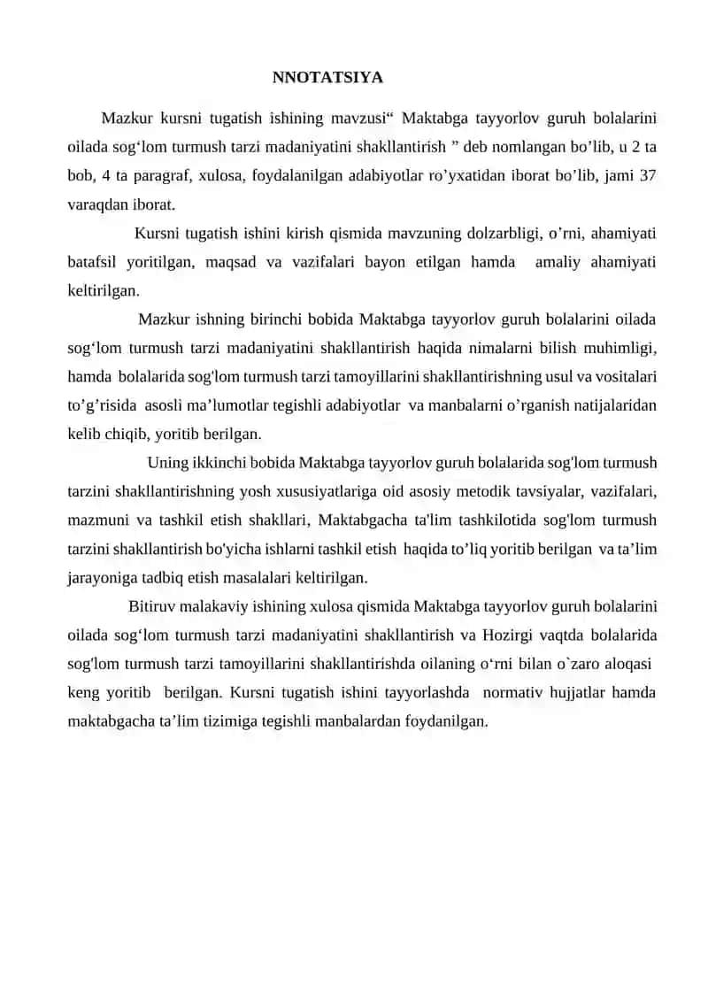 JISMONIY RIVOJLANISH VA SOG’LOM TURMUSH TARZINI SHAKLLANTIRISH SOHASINING KUTILAYOTGAN NATIJALARI ASOSIDA TA’LIMIY O’YINLAR KARTOTEKASINI TAYYORLASH 2
