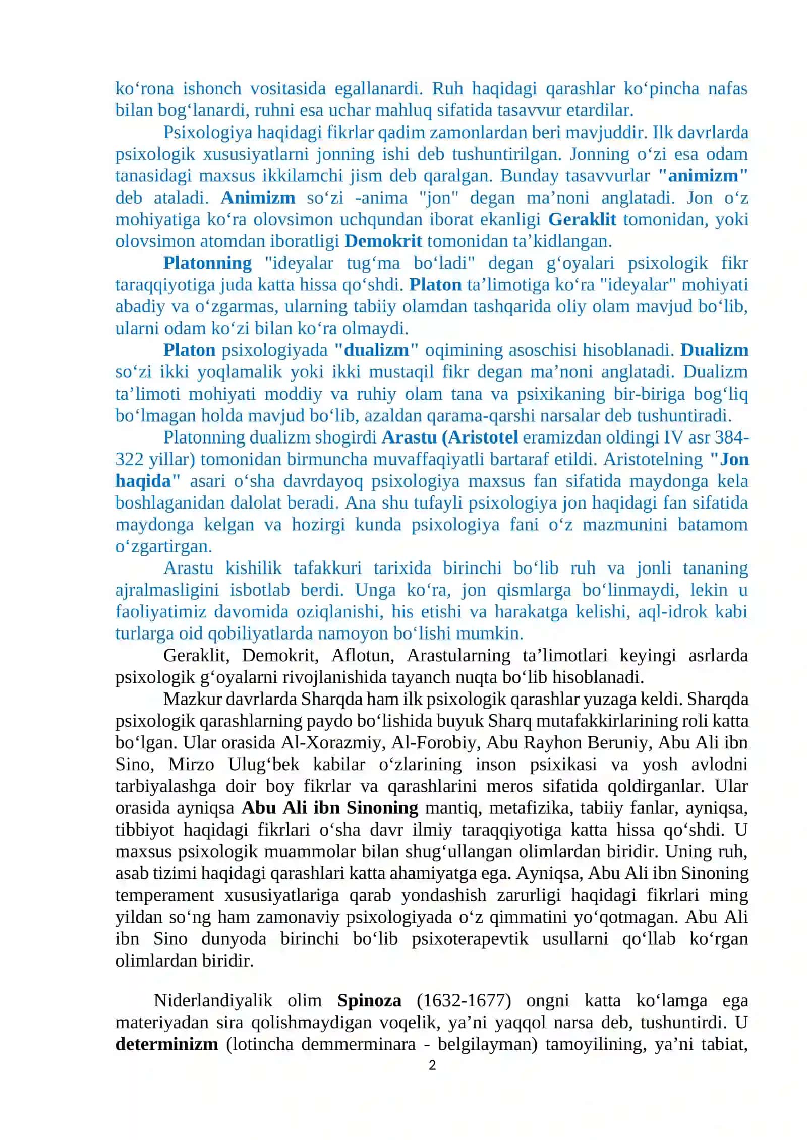 1-MA’RUZA. PSIXOLOGIYA FANINING PREDMETI VA RIVOJLANISH TARIXI 2