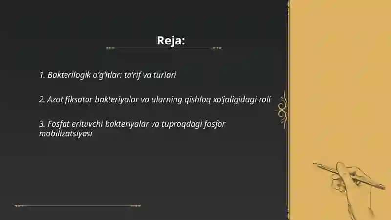 Bakterilogik oʻgʻitlar va ularning qoʻllanishi 2