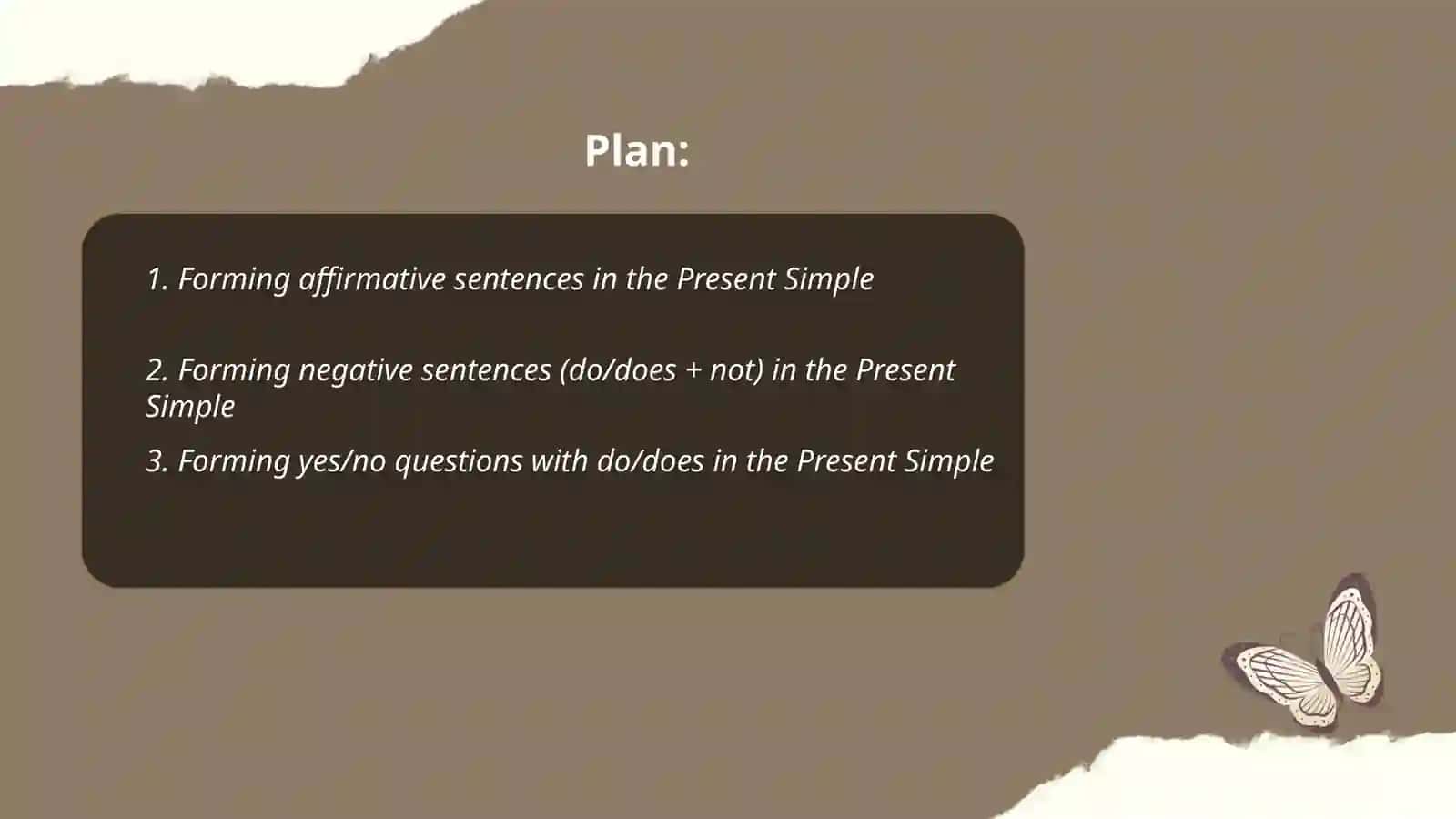 Present simple 2