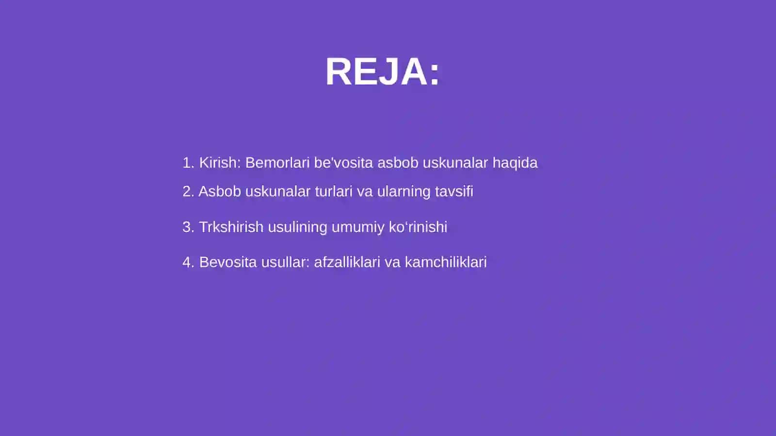 Bemorlari be'vosita asbob uskunalarish yordamida trkshirish usullaro 2