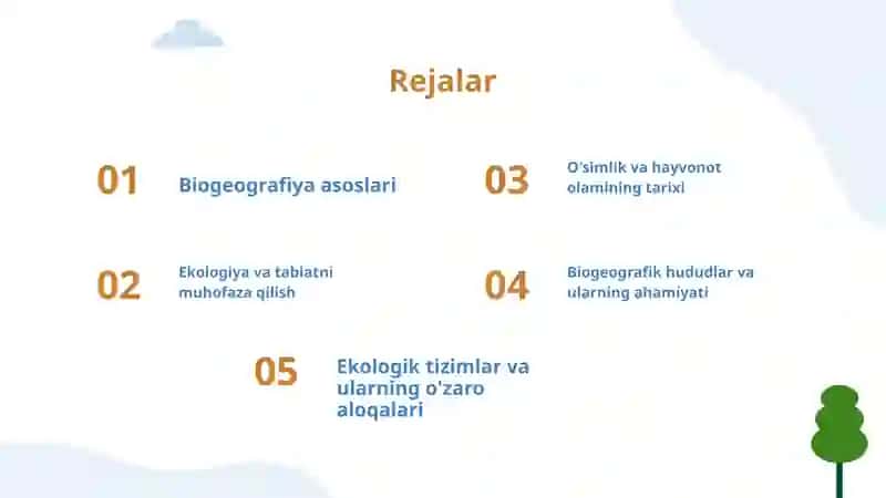Biogeografiya va ekologiyaning asosiy tushunchalari 2