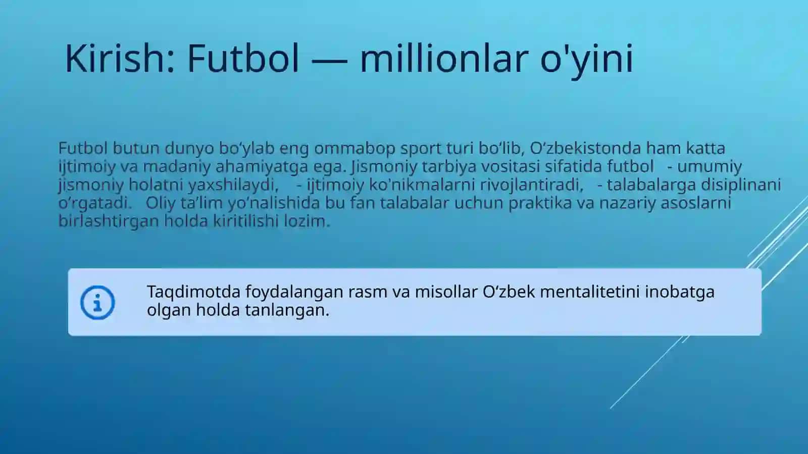 Futbol o'yin texnikasi va taktikasining tasnifi 2