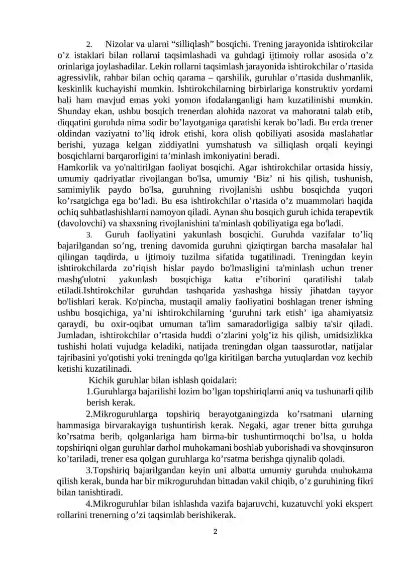 Guruhiy dinamika jarayonlari 2