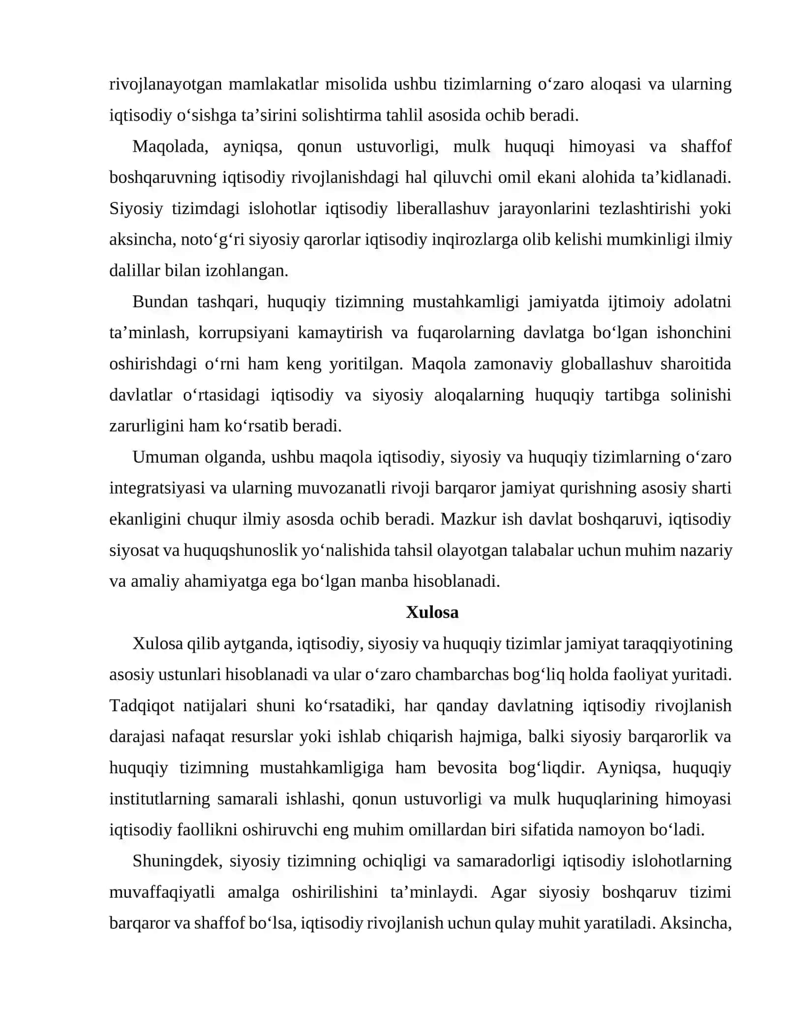 Legal institutions, political economy, and development 2