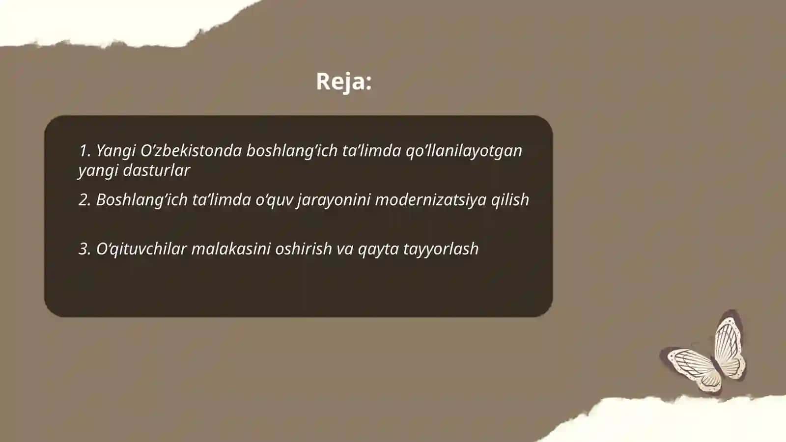 Yangi O'zbekistonda boshlang'ich ta'limdagi islohotlar 2