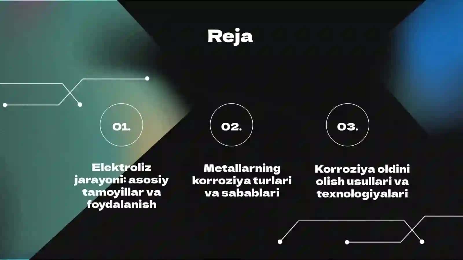 Elektroliz. Metallarning korroziyasi 2
