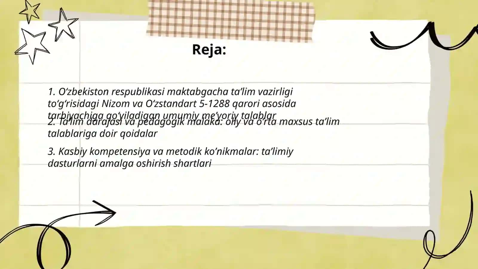 Talablar uchun qoʻllanma 2