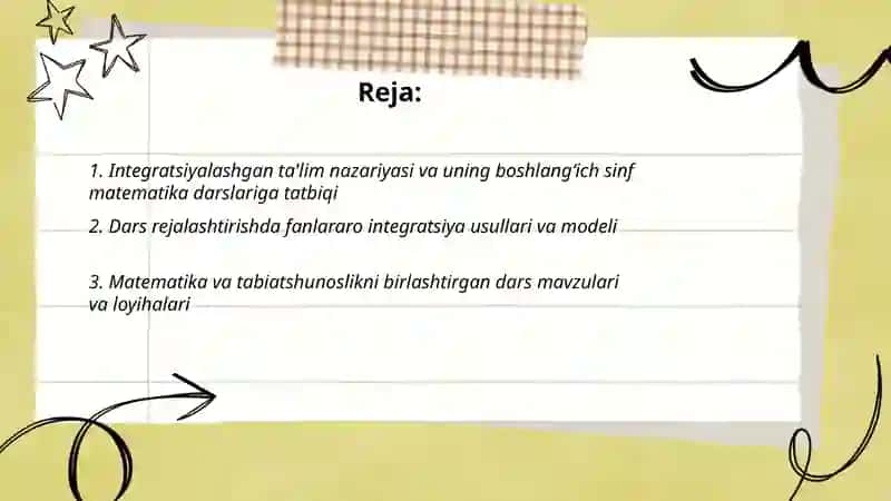 Integratsiyalashgan ta'lim nazariyasi va uning boshlang'ich sinf matematika darslariga tatbiqi 2