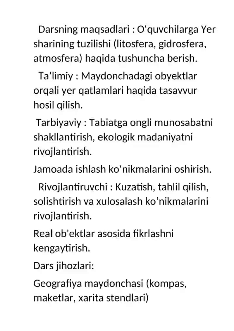 Dars ishlanma 2