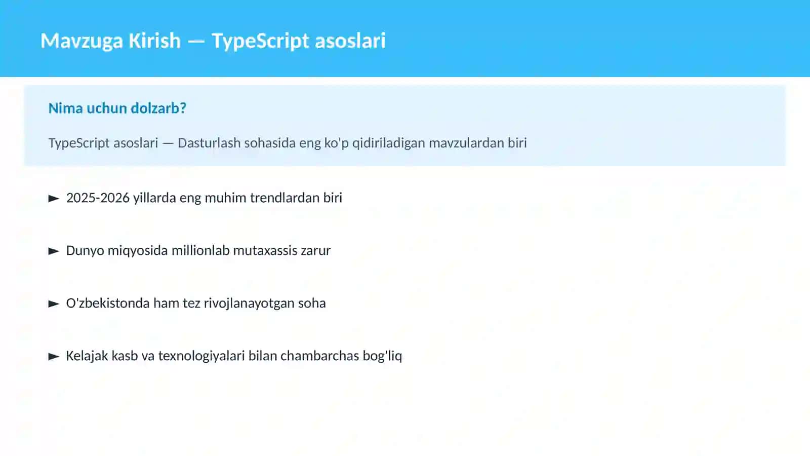 TypeScript asoslari 2