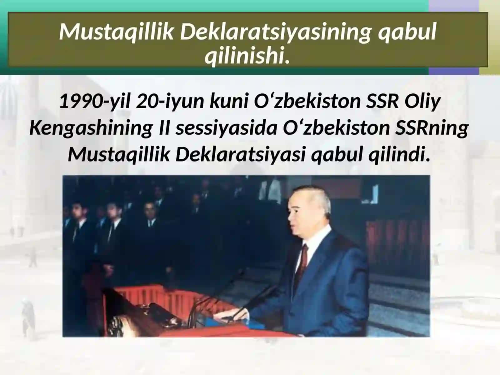 O'zbekistonda mustaqillik g'oyalarining tarixiy asoslari 2
