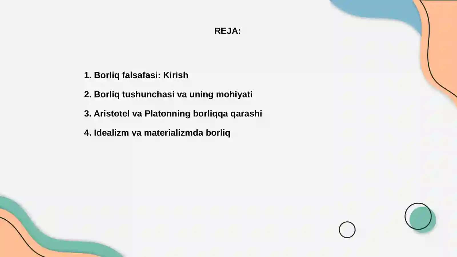 Borliq falsafasi 2