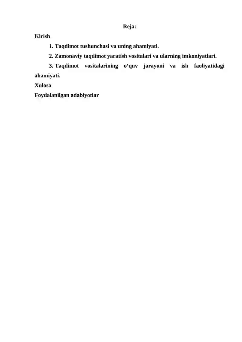 TAQDIMOT YARATISHNING ZAMONAVIY VOSITALARI 2