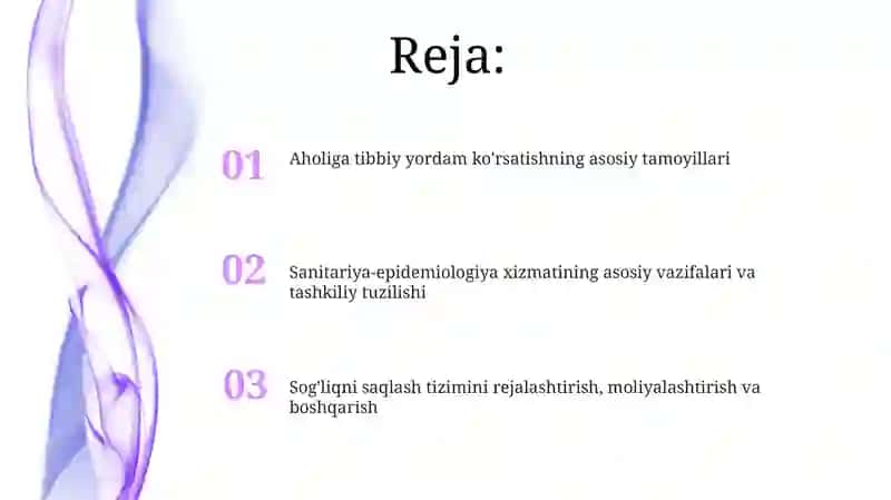 Aholiga tibbiy yordam ko'rsatishning asosiy tamoyillari 2