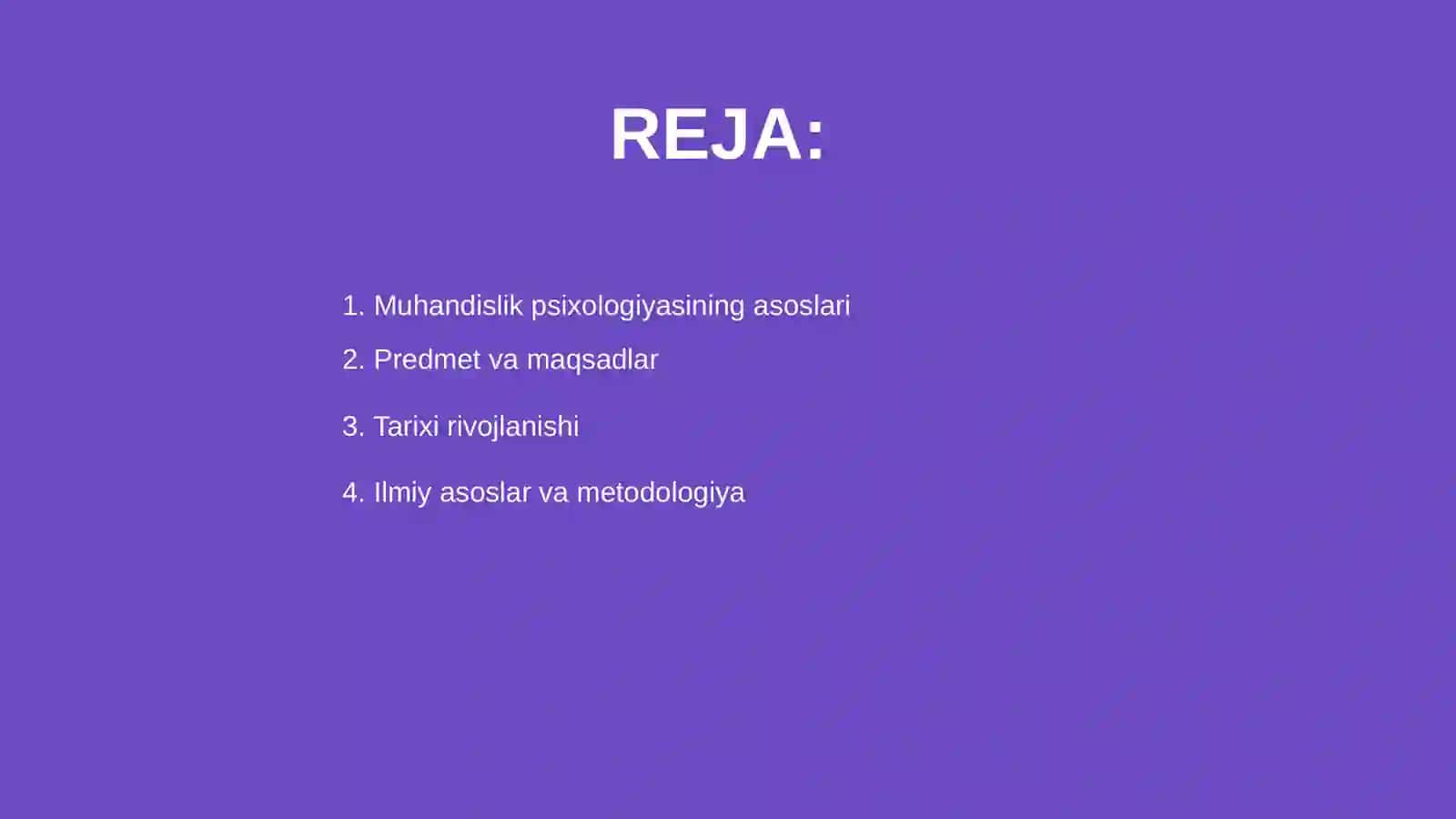 Muhandislik psixologiyasining predmeti 2