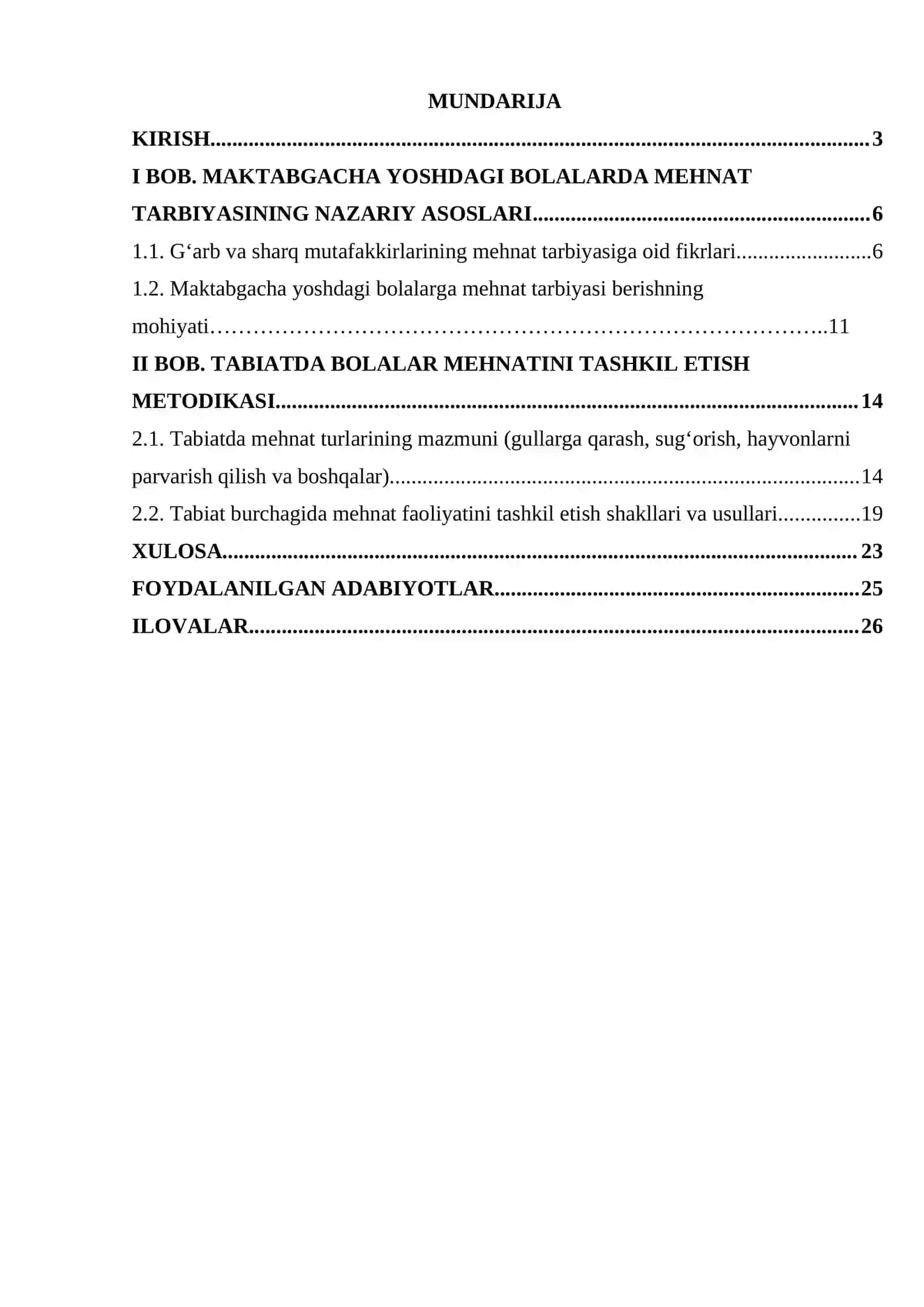 Tabiatda maktabgacha yoshdagi bolalar mehnatlari va ularni tashkil etish texnologiyasi 2