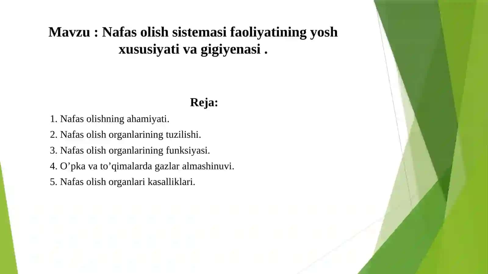 Yosh fiziologiyasi va gigiyenasi 2