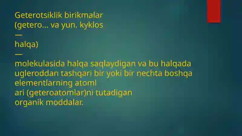 Getero va Polifunksional birikmalar asosida ishlab chiqarilgan dori vositalar 2