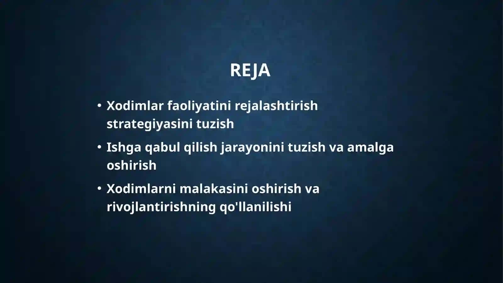 INSON RESURSLARI FAOLIYATINI REJALASHTIRISH 2