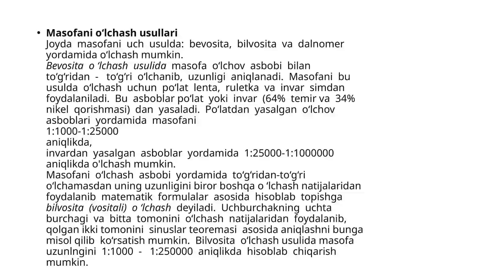 Sputnikaviyo'lchashlaryordamidageodezikturlarnibarpoetish 2