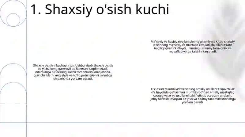 O'Z-O'Zini Rivojlantirish Va Ma'Naviy-Kasbiy Tarbiyalash 2
