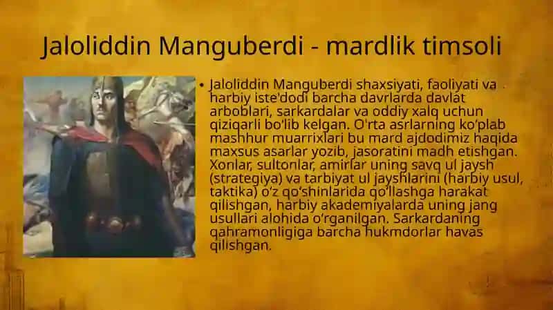 Jaloliddin Manguberdi - milliy qahramon 2
