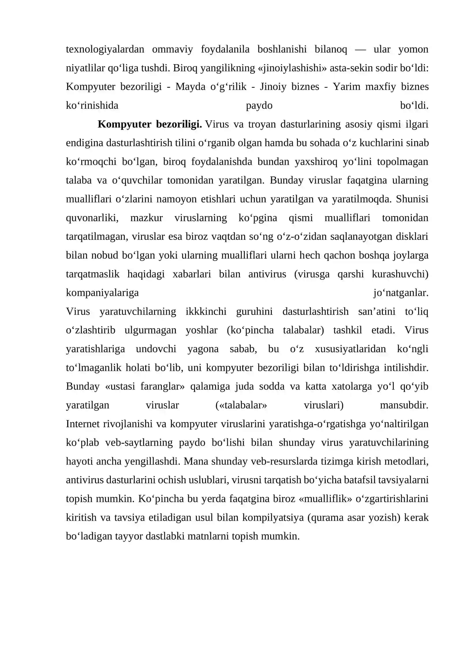Kompyuter tarmoqlariga ruxsatsiz kirish va buzish 2