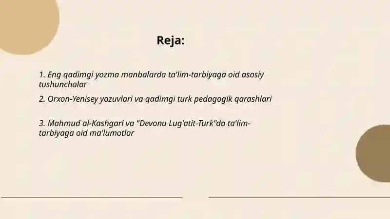 Eng qadimgi yozma manbalarda talim tarbiyaga oid fikrlar 2