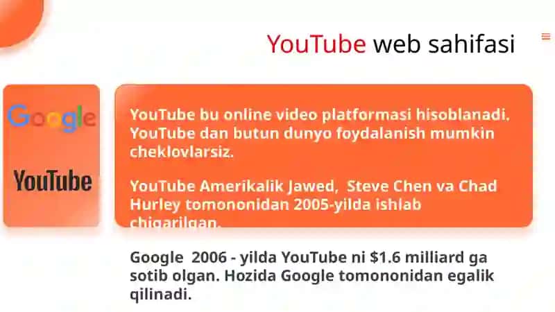 YouTube Platformasi haqida 2