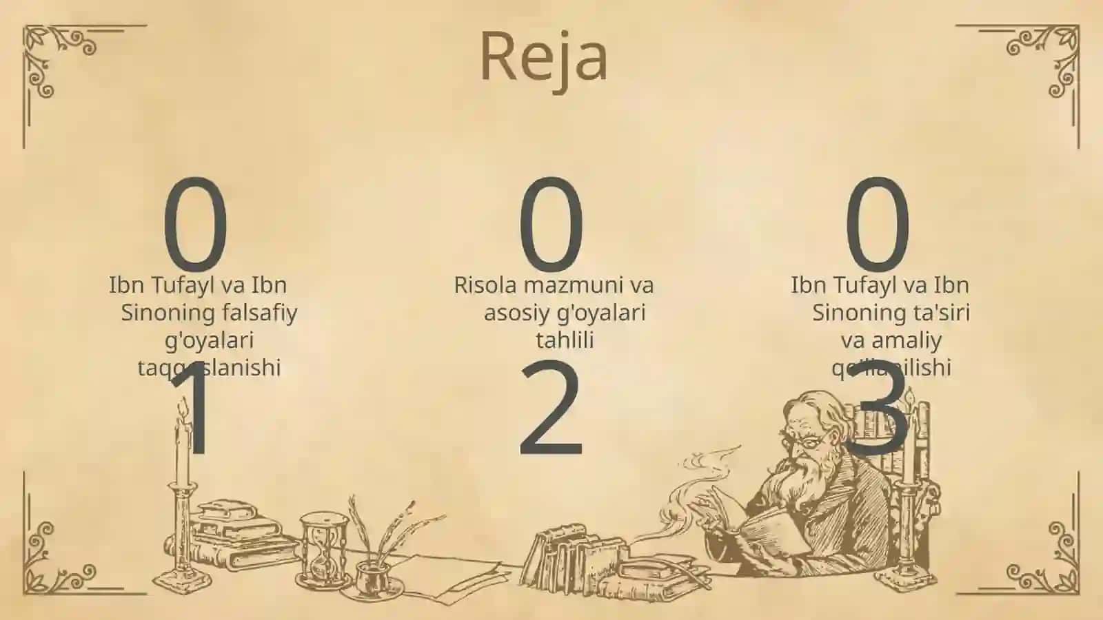 Ibn Tufayl va Ibn Sinoning falsafiy g'oyalari taqqoslanishi 2