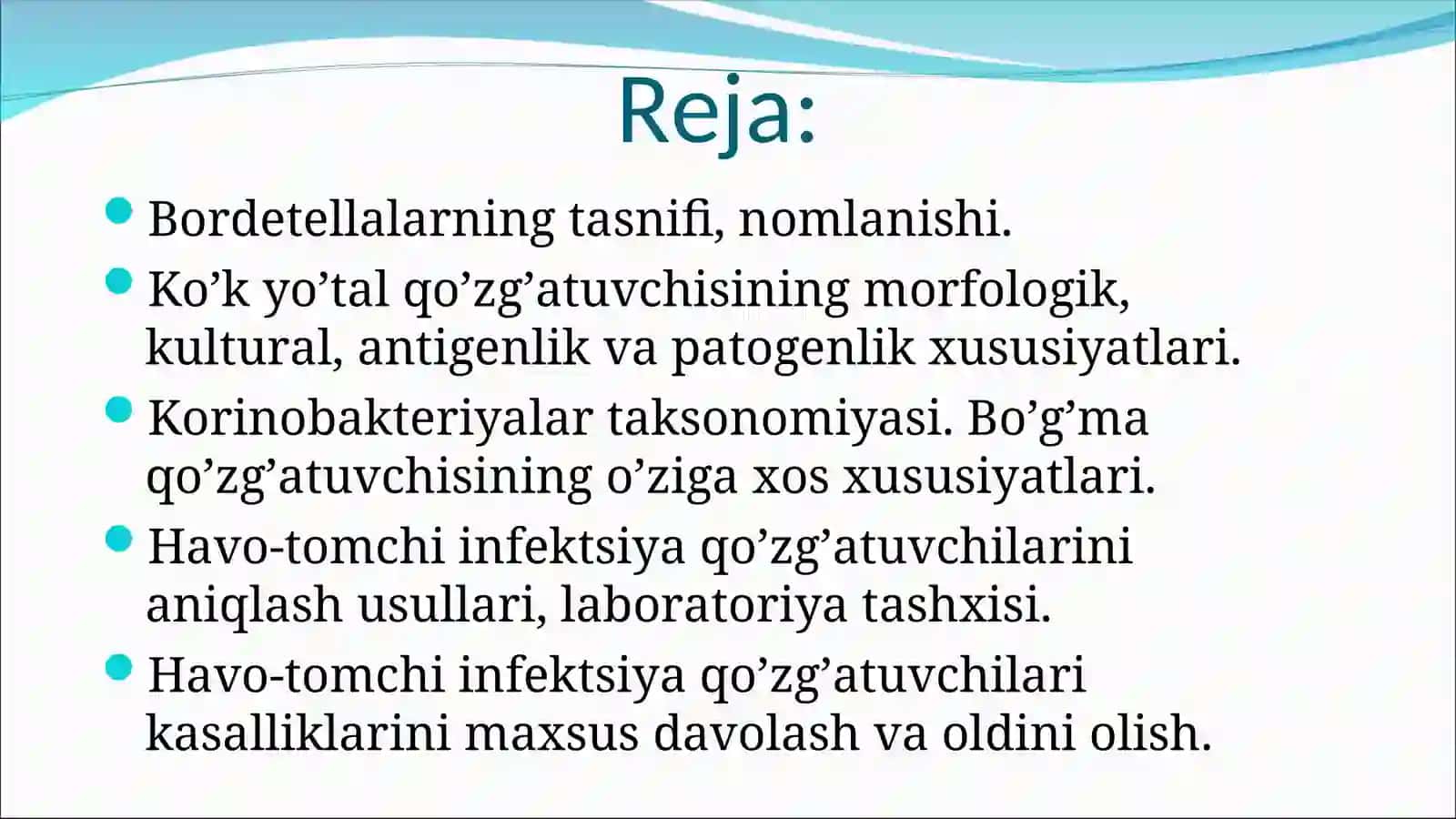 HAVO-TOMCHI INFEKTSIYALARI QO’ZG’ATUVCHILARI 2