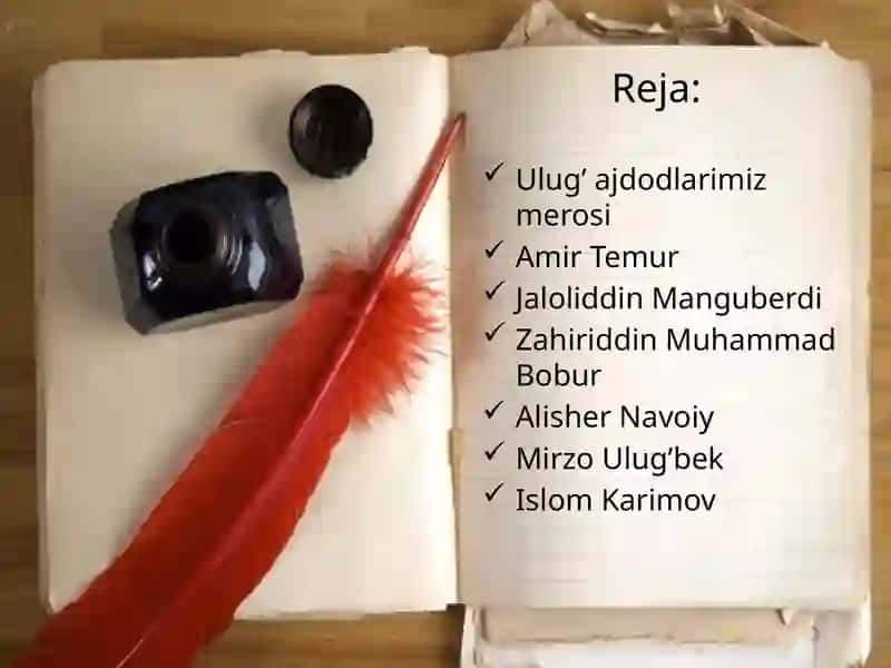 Ulug’ ajdodlarimiz merosi 2