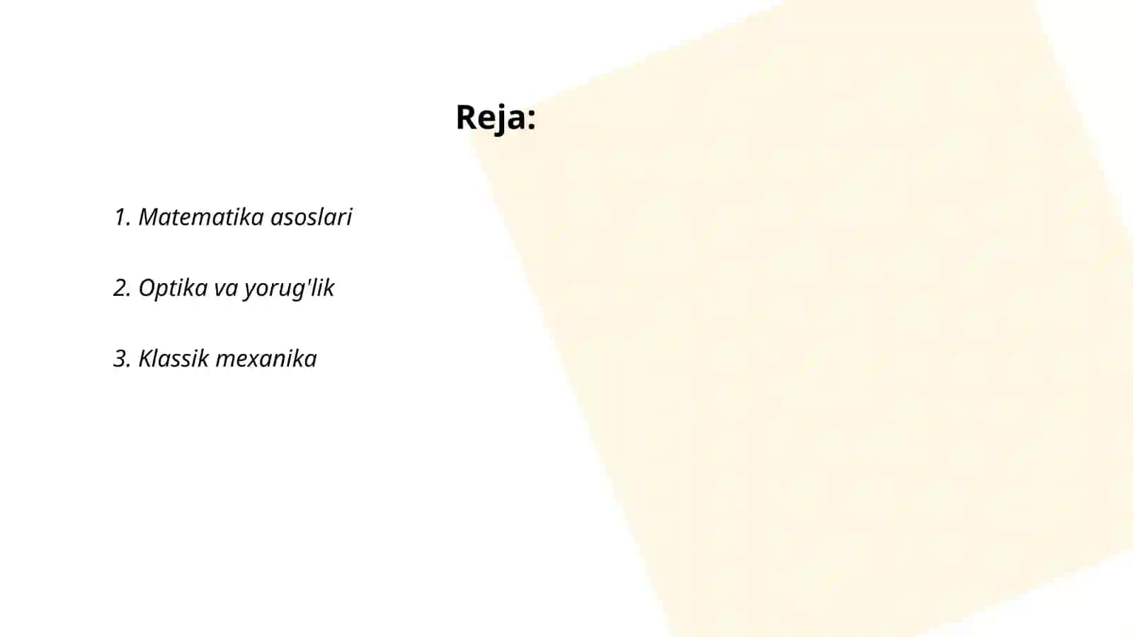 Matematika asoslari 2